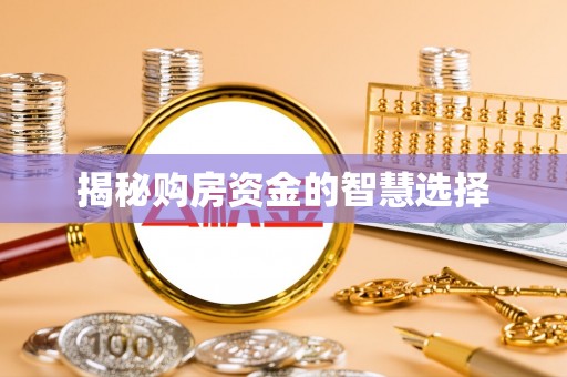 揭东揭秘购房资金的智慧选择