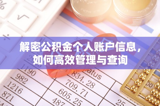 揭东解密公积金个人账户信息，如何高效管理与查询