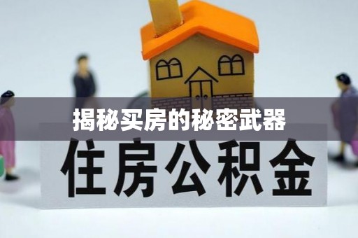 揭东揭秘买房的秘密武器