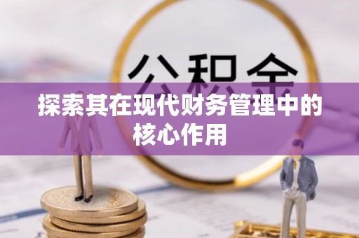 揭东探索其在现代财务管理中的核心作用